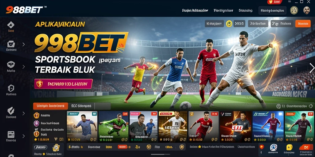Tampilan aplikasi 988BET yang menampilkan pengalaman taruhan olahraga.