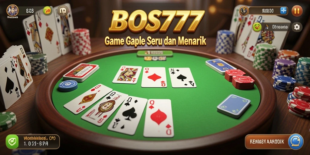 Tampilan permainan Gaple yang mencerminkan keseruan.