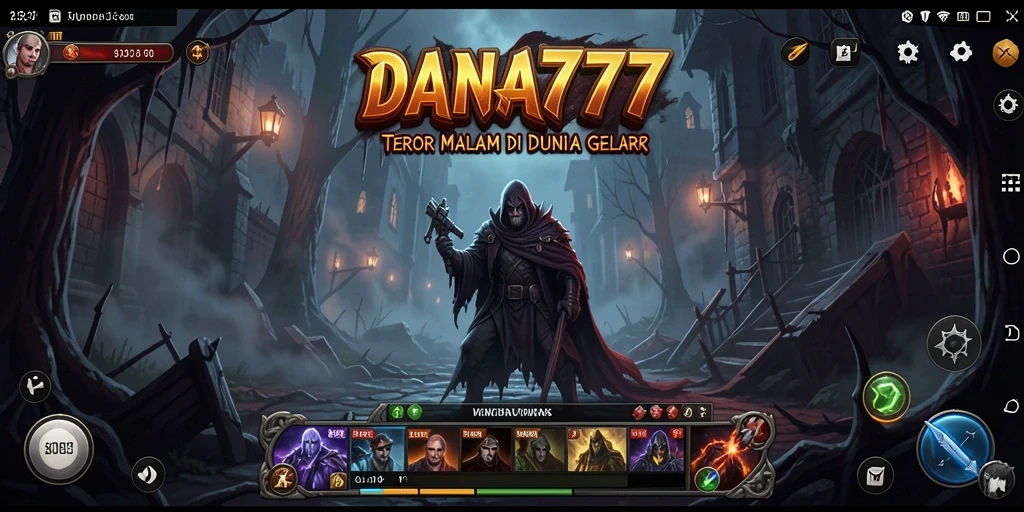 Tampilan gameplay menegangkan dengan makhluk menyeramkan di DANA777.