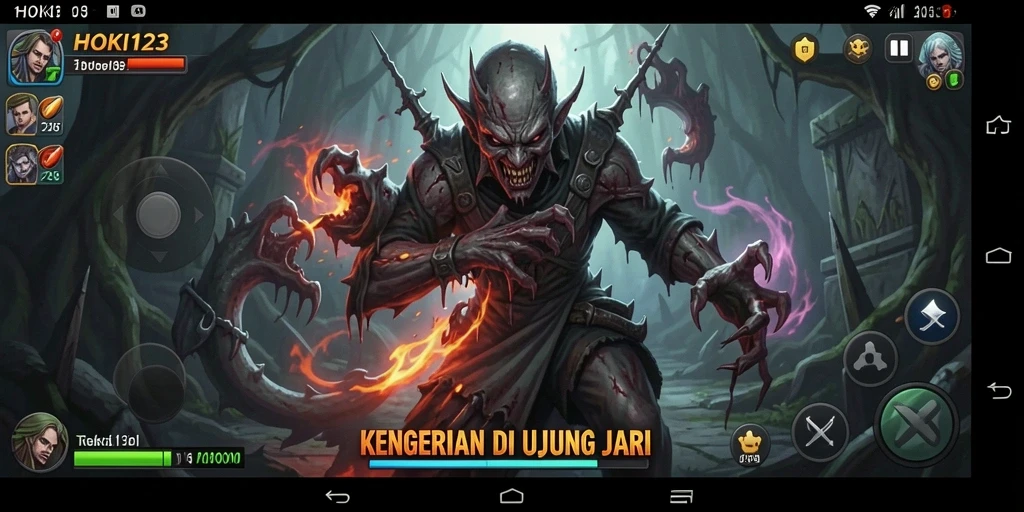 Screenshot HOKI123 menampilkan suasana mencekam dan gameplay menegangkan.