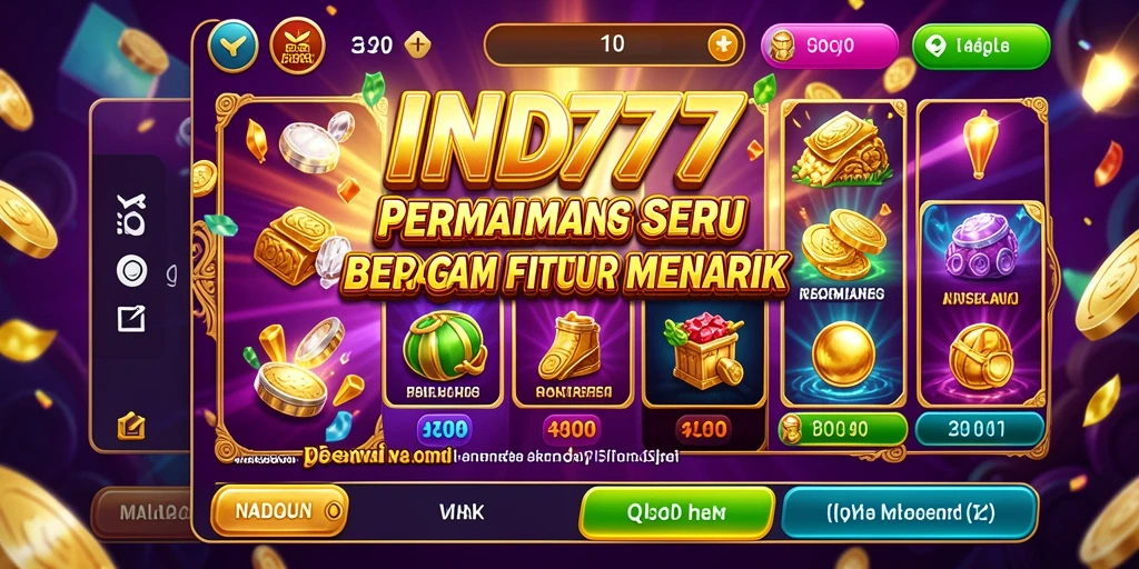 Visual menarik dari gameplay slot IND777 yang menegangkan.