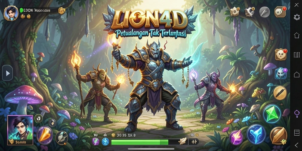 Tangkapan layar gameplay LION4D yang menampilkan petualangan mendebarkan.