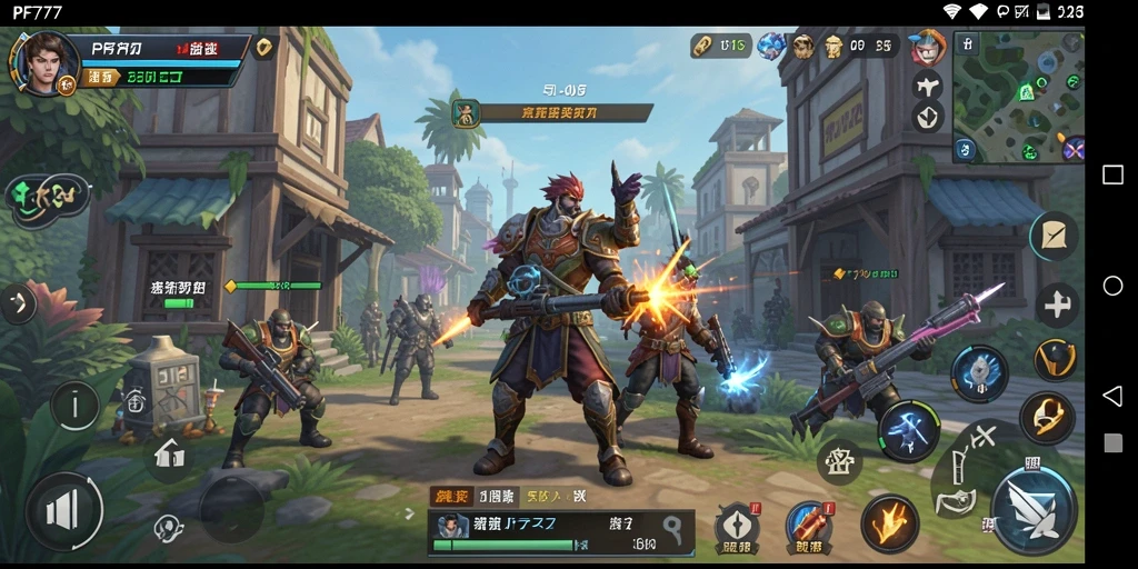 Tangkapan layar gameplay PF777 yang menampilkan aksi strategi yang mendebarkan.