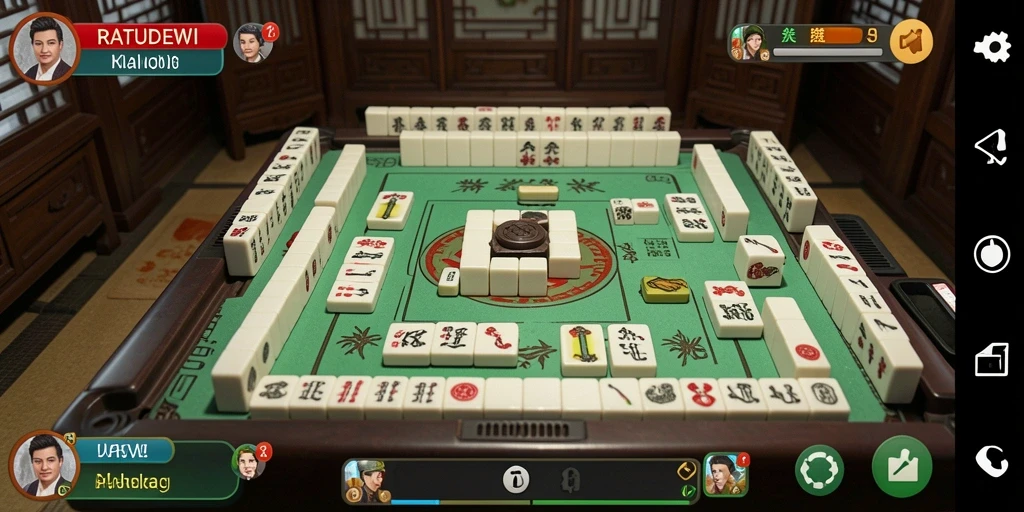 Gameplay RATUDEWI menampilkan tantangan Mahjong yang seru dan menarik.