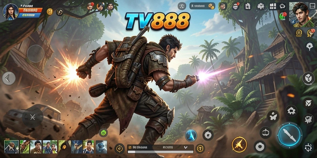 Tampilan gameplay seru dari TV888 dengan aksi mendebarkan.