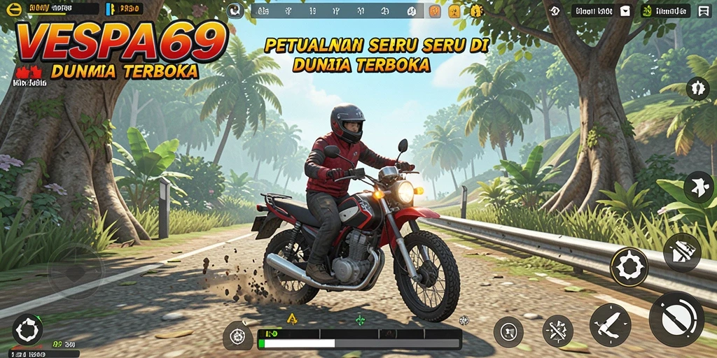 Tampilan gameplay seru dalam dunia Open World VESPA69.